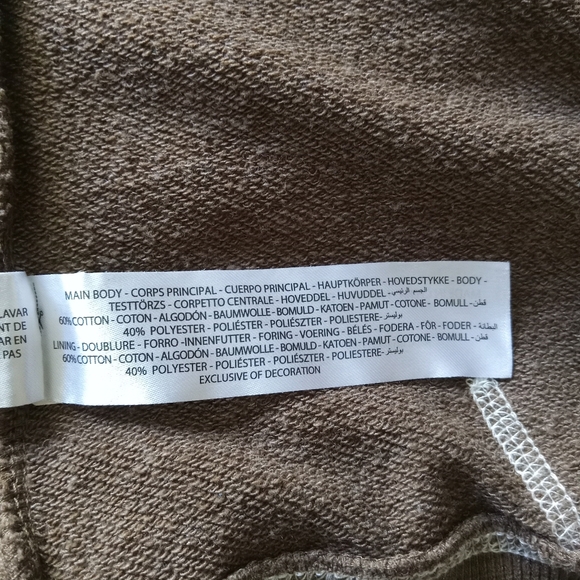 Ariat Zip Front Hoodie Brown Faux Fur Hood Women L - Picture 6 of 8